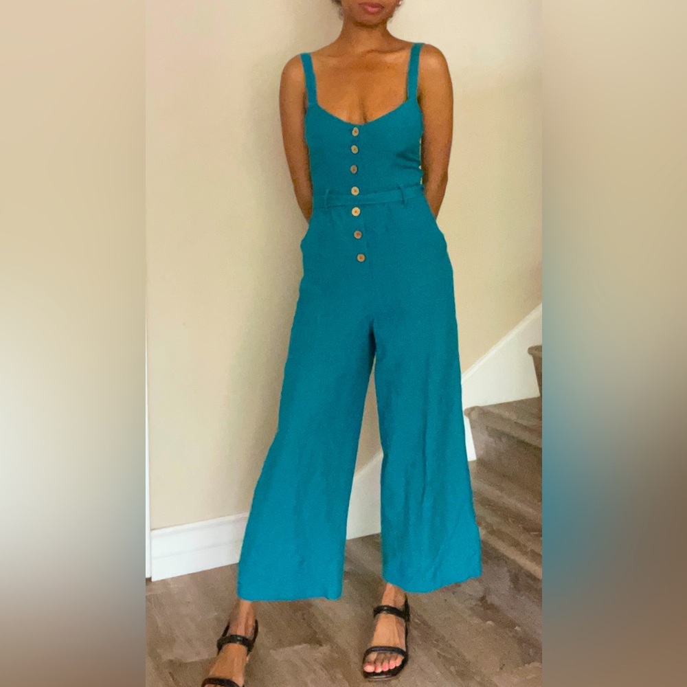 Roxy Teal Jumpsuit XS